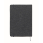 Taccuino con copertina rigida con supporto per cellulare A5 a righe color blu mare quinta vista
