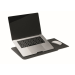 Custodia multiuso per laptop con supporto e tappetino mouse 16'' color nero terza vista