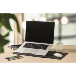 Custodia multiuso per laptop con supporto e tappetino mouse 16'' color nero seconda vista ambiente
