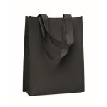 Piccola borsa in RPET in vari colori con fondo a soffietto 80 g/m2 color nero