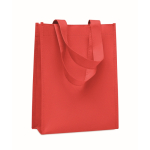 Piccola borsa in RPET in vari colori con fondo a soffietto 80 g/m2 color rosso