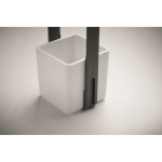 Vaso da interno con 4 luci LED sulla parte superiore color bianco quinta vista fotografica