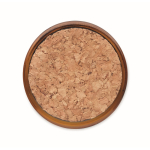 Candela in cera vegetale profumo vaniglia con coperchio in sughero color marrone quinta vista