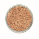 Candela in cera vegetale profumo vaniglia con coperchio in sughero color beige quinta vista