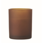 Candela alla vaniglia in cera vegetale con stoppino in legno color marrone sesta vista