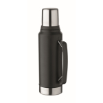 Thermos in acciaio inox riciclato con 1 bicchiere e manico laterale 1L color nero
