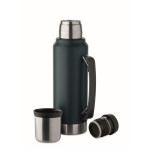 Thermos in acciaio inox riciclato con 1 bicchiere e manico laterale 1L color blu mare sesta vista