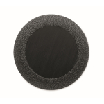 Piccolo altoparlante wireless in RPET con dettaglio in bambù nero color nero sesta vista