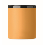 Tazza in ceramica con rivestimento soft-touch colorato 300ml color giallo terza vista