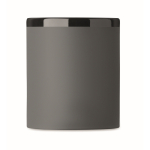 Tazza in ceramica con rivestimento soft-touch colorato 300ml color grigio scuro terza vista