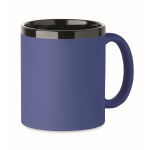 Tazza in ceramica con rivestimento soft-touch colorato 300ml color blu reale