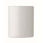 Tazza in ceramica con manico dritto in legno 320ml color bianco quinta vista