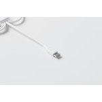 Portachiavi con diversi cavi di ricarica e uscite multiple color bianco vista fotografia