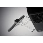 Portachiavi con diversi cavi di ricarica e uscite multiple color bianco seconda vista fotografia