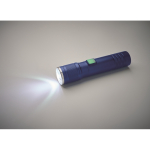 Torcia in alluminio riciclato con 3 impostazioni di luce e zoom color blu settima vista fotografica