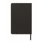 Taccuino nero a copertina rigida con chiavetta USB inclusa A5 a righe color nero settima vista