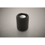 Piccolo altoparlante wireless in tessuto RPET 3 ore di riproduzione color nero seconda vista fotografica