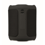 Piccolo altoparlante wireless in tessuto RPET 3 ore di riproduzione color nero settima vista