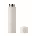 Borraccia anti-perdita in acciaio inox con apertura a pressione 300ml color bianco sesta vista