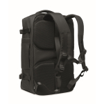 Zaino ideale per viaggi con scomparti multipli color nero seconda vista