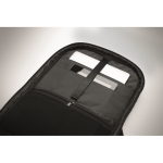 Zaino ideale per viaggi con scomparti multipli color nero vista fotografia