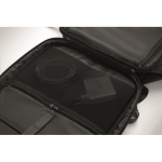 Zaino ideale per viaggi con scomparti multipli color nero vista fotografia