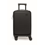 Trolley rigido con scomparti per documenti e laptop 20'' color nero terza vista