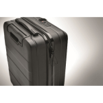 Trolley rigido con scomparti per documenti e laptop 20'' color nero vista fotografia