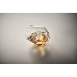 Bicchiere dalla forma geometrica speciale per liquori 300ml color trasparente quinta vista fotografica