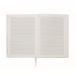 Taccuino con agenda giornaliera perpetua e segnalibro coordinato A5 color bianco settima vista