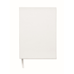 Taccuino con agenda giornaliera perpetua e segnalibro coordinato A5 color bianco ottava vista
