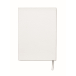 Taccuino con agenda giornaliera perpetua e segnalibro coordinato A5 color bianco nona vista