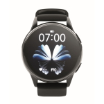 Smartwatch wireless impermeabile con cinturino in silicone color nero sesta vista