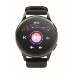 Smartwatch wireless impermeabile con cinturino in silicone color nero nona vista