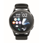 Smartwatch wireless impermeabile con cinturino in silicone color nero