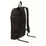 Zaino porta laptop in RPET e PU con tracolla per trolley 16'' color nero terza vista