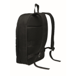 Zaino porta laptop in RPET e PU con tracolla per trolley 16'' color nero quarta vista