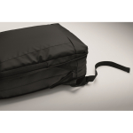 Zaino porta laptop in RPET e PU con tracolla per trolley 16'' color nero vista fotografia