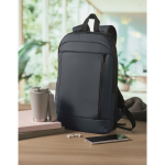 Zaino porta laptop in RPET e PU con tracolla per trolley 16'' color blu vista ambiente