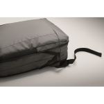 Zaino porta laptop in RPET e PU con tracolla per trolley 16'' color grigio scuro vista fotografia