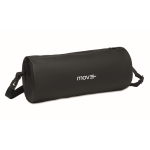 Borsa sportiva cilindrica in RPET con spallacci rimovibili color nero vista principale