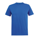 Maglietta a girocollo a maniche corte unisex in materiali riciclati color blu reale