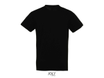 T-shirt unisex in cotone semipettinato a girocollo 150 g/m2 color nero vista posteriore