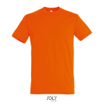 T-shirt unisex in cotone semipettinato a girocollo 150 g/m2 color arancione quinta vista