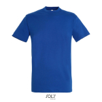 T-shirt unisex in cotone semipettinato a girocollo 150 g/m2 color blu reale ottava vista