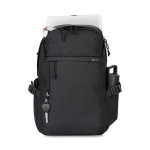 Zaino porta PC in rPET con tasche e manico imbottito 15” color nero terza vista
