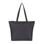 Tote bag in rPET con tasca interna per bottiglia d'acqua color nero