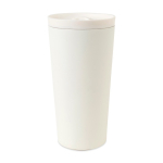 Bicchiere termico in acciaio riciclato con isolamento sottovuoto 500ml color bianco