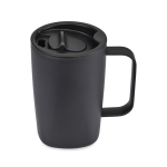 Tazza termica in acciaio inox riciclato per tè 450 ml color nero terza vista