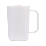 Tazza termica in acciaio inox riciclato per tè 450 ml color bianco
